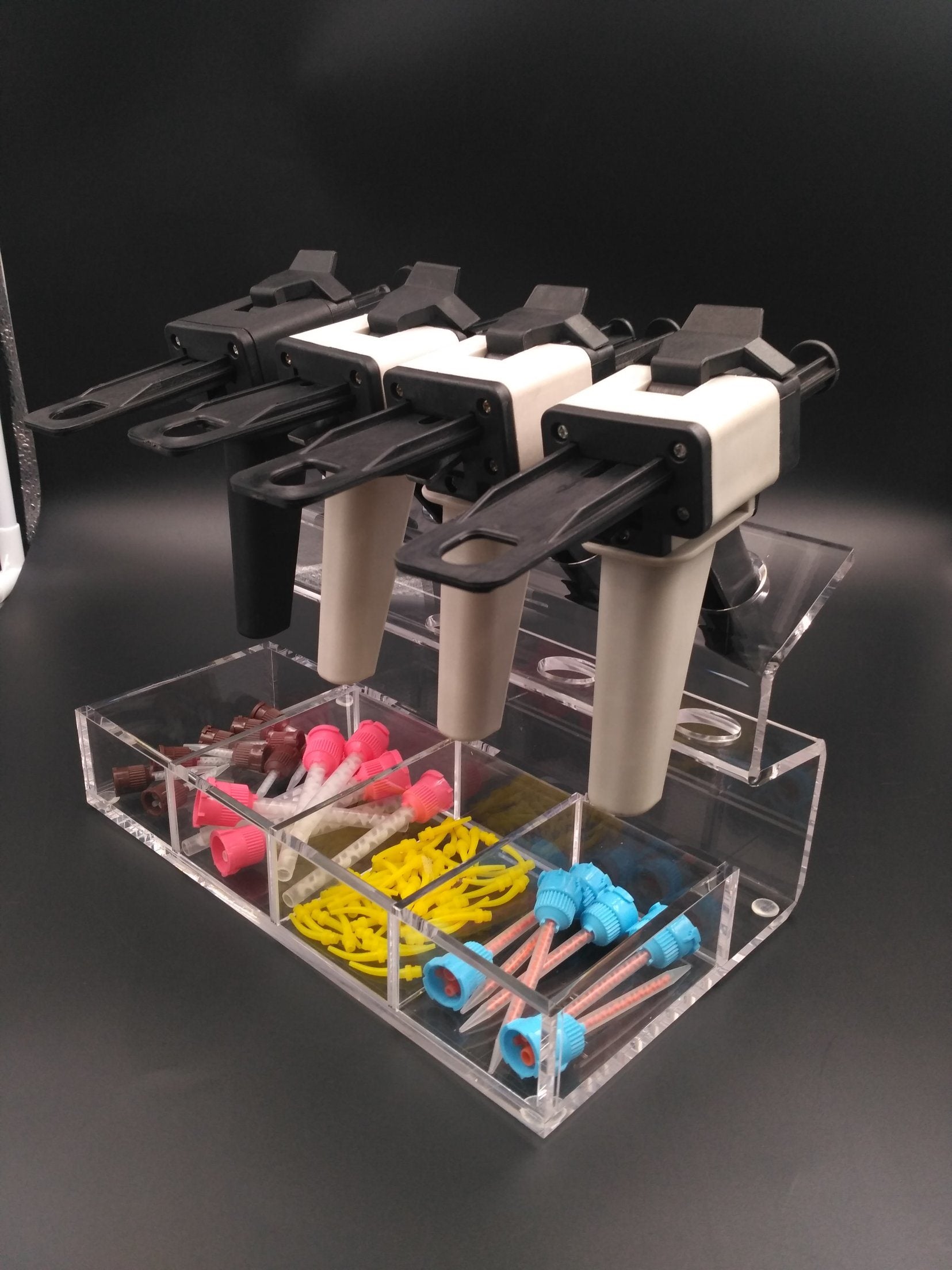 Plasdent 1411 Dental Impression Syringe Organizer Clear Acrylic 12.25 Plasdent 1411 Dental Impression Syringe Organizer Clear Acrylic 12.25